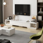 AGOTENI Expandable TV Stand Media Console Table, Modern Entertainment Center - Image 2
