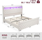 ROCHECASA King Size Bed Frame - Image 2