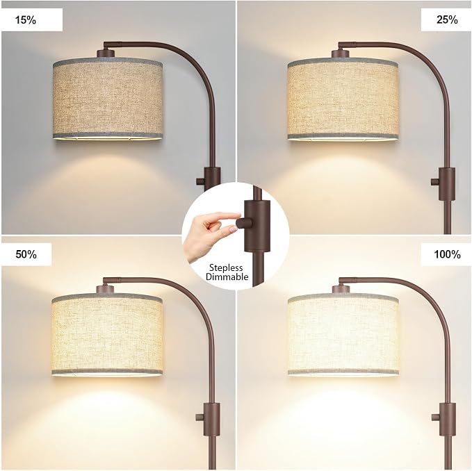 Nintiue Upgraded Modern Arc Dimmable Tall Standing Floor Lamp - Image 3