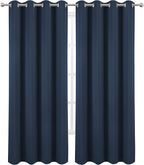 Navy Blue Blackout Curtains 52 x 84 inch/Set of 2 Curtain Panels Room Darkening - Image 2