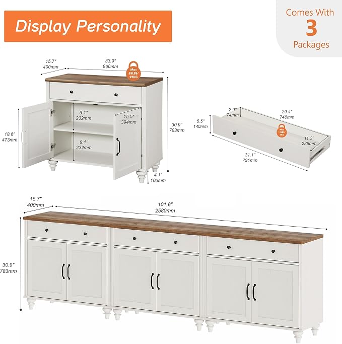WAMPAT TV Stand for 100 inch TV - Image 4