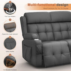 Home Theater Seating Loveseat Recliner Sofa, Wall-Hugger Reclining Couch - Image 3
