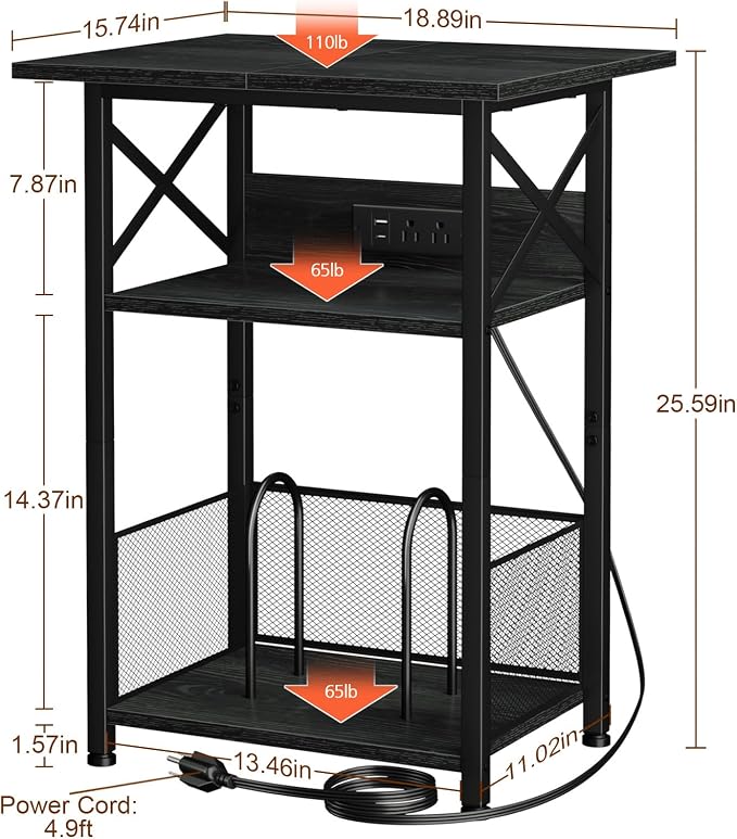 AMHANCIBLE Record Player Stand - Image 3