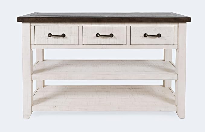Jofran Madison County Pine Farmhouse Console Table 50", Sofa Table by Jofran+Inc.