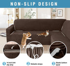 HDCAXKJ Corner Sectional Couch Covers Velvet Stretch L Shape Sofa Cover Soft - Image 4