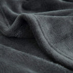 Bedsure GentleSoft Fleece Throw Blanket Dark Grey - Image 8