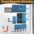 Magnetic Spice Rack for Refrigerator, 10 Pack 100% Metal Strong Magnet Shelf - Image 3