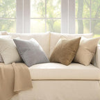 MIULEE Soft Corduroy Decorative Throw Pillow Covers Neutral 18x18 | Set of 4 - Image 5