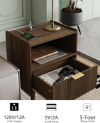 Veegle Nightstand, Modern Bedside Table - Image 4