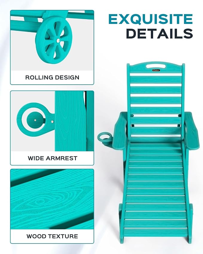 Ciokea Lounge Chair Outdoor, Oversized Chaise Lounge Chair - Image 5
