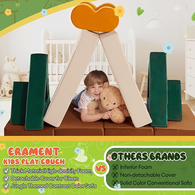 Erament 18PCS Modular Kids Play Couch - Image 7