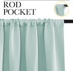 NICETOWN RV Blackout Curtains for Camper Windows, Aqua Blue, Kitchen Curtains - Image 2