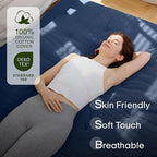 ZonLi Japanese Floor Futon Mattress Full Size 75"x 54", 100% Cotton Cover 2.5'' - Image 2