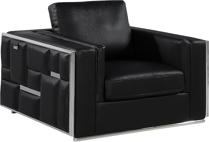 Blackjack Furniture Catania Modern Top Grain Italian Leather Sofa Set - Image 2