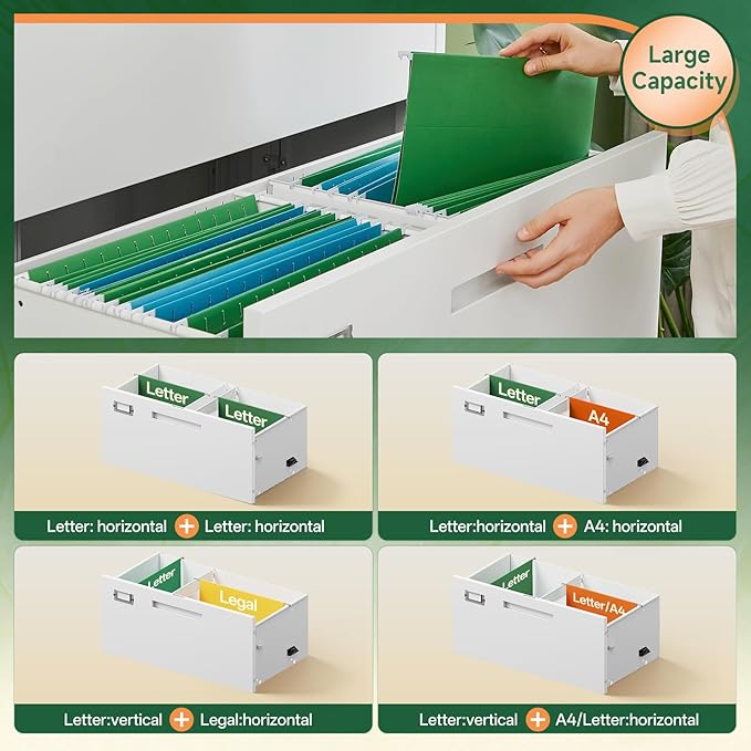 Letaya 2 Drawer File Cabinets - Image 5