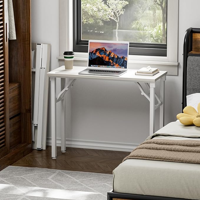 TEMI Small Computer Desk Folding Table - Image 2