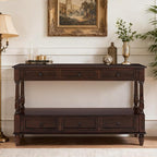 Vintage Solid Wood Console Table by YWUFUART