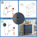 Barnyatoh Shoe Storage Cabinet, Farmhouse Shoe Organizer - Image 4