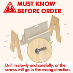 XiaZ Kids Bookshelf Wooden Montessori Toddler Bookshelf Solid Pine A-Frame - Image 6