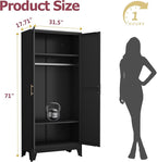 GAIOUS Metal Wardrobe Cabinet - Image 2