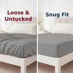 Stretchy Queen Fitted Sheet for 4 Inch Low Profile Mattress - Image 3