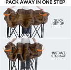 Huskfirm 3 Person Camping Chairs Folding Double Camping Chair Portable - Image 6