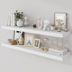 Acovy 40 Inch Floating Shelves, 9.3" Deep Floating Shelf Wall Mounted, Rustic by Acovy