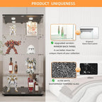 LFT HUIMEI2Y Glass Display Cabinet 4-Shelf - Image 6