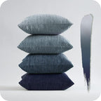 Topfinel Decorative Throw Pillow Covers Dusty Blue Navy Series 16x16 Inch Set - Image 9