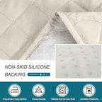 Turquoize 100% Waterproof Sofa Covers Chaise Lounge L Shape Sofa Protector Slip - Image 7