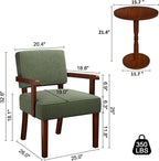 FAGAGA Corduroy Accent Chair Set of 2 - Image 2
