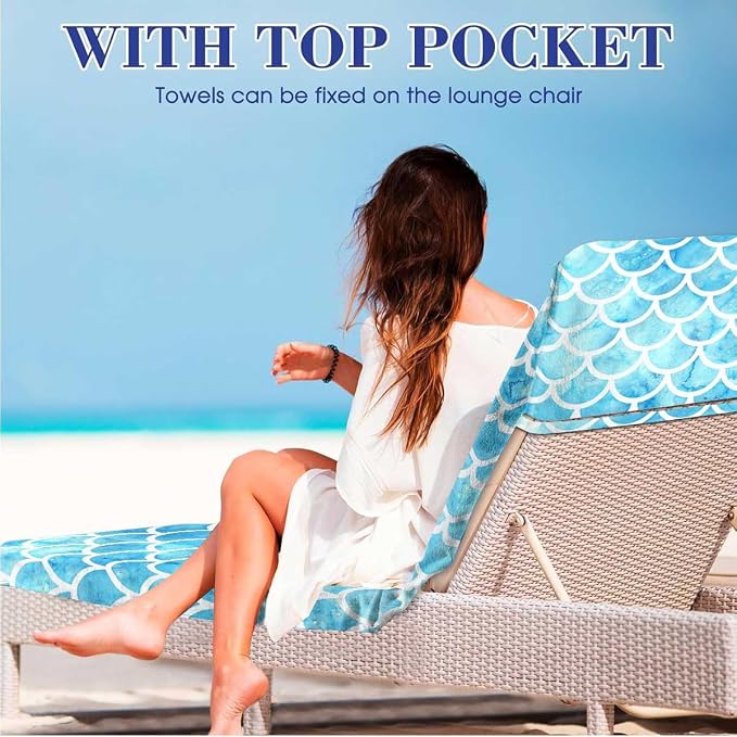 Irisbell Lounge Chair Towel Cover - Image 4