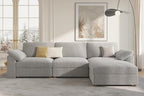 EASE MOOSE Oversized Sectional Modular Sofa, L Shape Sectional Couch Wide Deep - Image 5