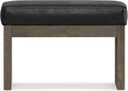 SIMPLIHOME Milltown Small Ottoman Bench - Image 6