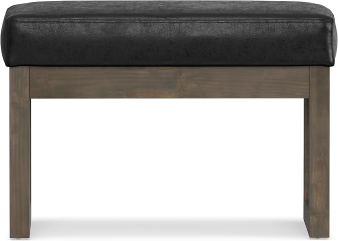 SIMPLIHOME Milltown Small Ottoman Bench - Image 6