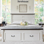 Aitjunz Farmhouse Queen Size Bed Frame - Image 3