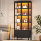 5-Tier Glass Display Cabinet by WOOWDEPOTBetterYourLife