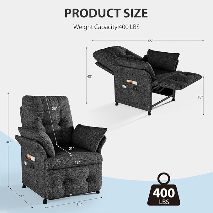 Power Recliner Chair for Adults - Image 2