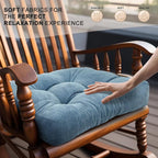 Lokex Rocking Chair Cushion Only, Tufted Non-Slip Comfortable Rocking Chair - Image 4