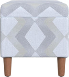 HomePop Malmo Decorative Storage Bench -Natural Woven Geo - Image 7