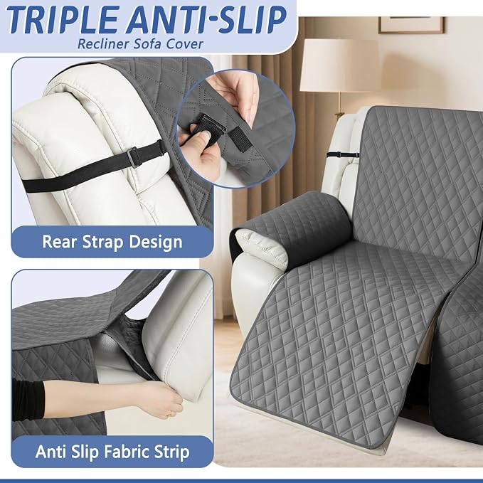Arfntevss Recliner Sectional Couch Covers 1OO% Waterproof L Shape Sofa Cover - Image 4