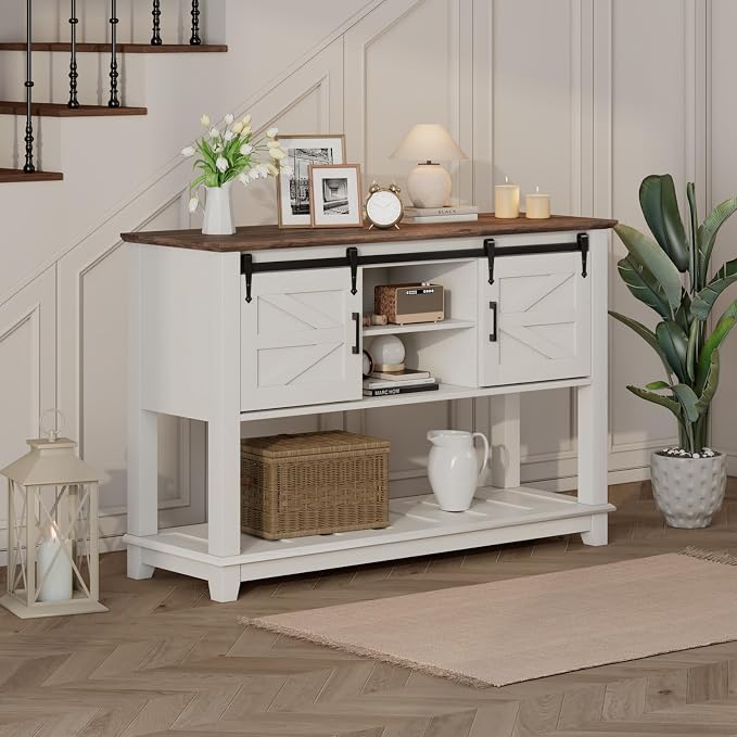 LUXOAK Farmhouse Entryway Table - Image 3