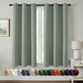 MIULEE Blackout Curtains for Bedroom 2 Panels 40 x 63 Inch Long Light Green | by MIULEE