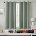 MIULEE Blackout Curtains for Bedroom 2 Panels 40 x 54 Inch Long Light Green | by MIULEE