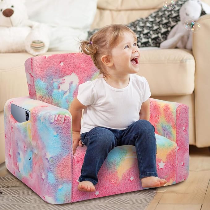 SLIGUY Kids Couch, Toddler Chair, Fold Out Kids Sofa Chair, Convertible Sofa to - Image 6
