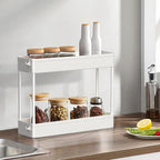 SPACELEAD Slim Storage Cart 4 Tier, Bathroom Organizer Rolling Utility - Image 5