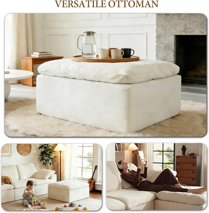ANONER Modular Sectional Sofa Foot Rest - Image 3