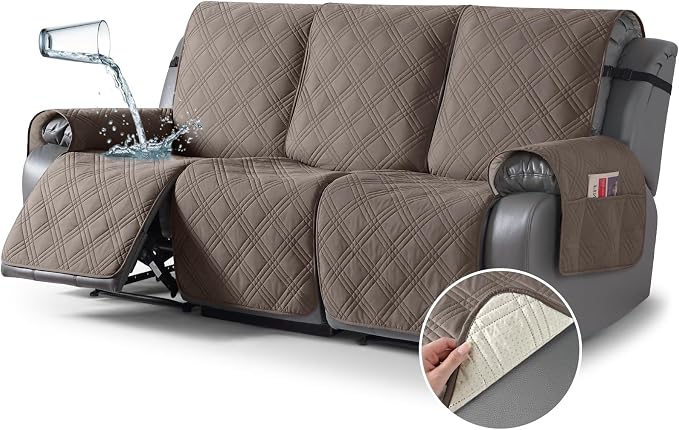 TAOCOCO 100% Waterproof Recliner Sofa Cover, Non Slip Split Couch Covers by TAOCOCO