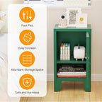 ALBAD Metal Nightstand with Lockable Cabinet, Compact Mini Locker Bedside Table - Image 4