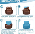 Cupuamon Recliner Chair Covers, Lazy Boy Recliner Covers Stretch Reclining - Image 6